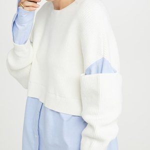 ALEXANDER WANG T Bi-layer Pullover Shirt Sweater